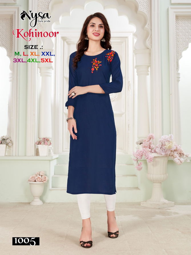 Nysa Kohinoor Ethnic Wear Wholesale Kurti Collection